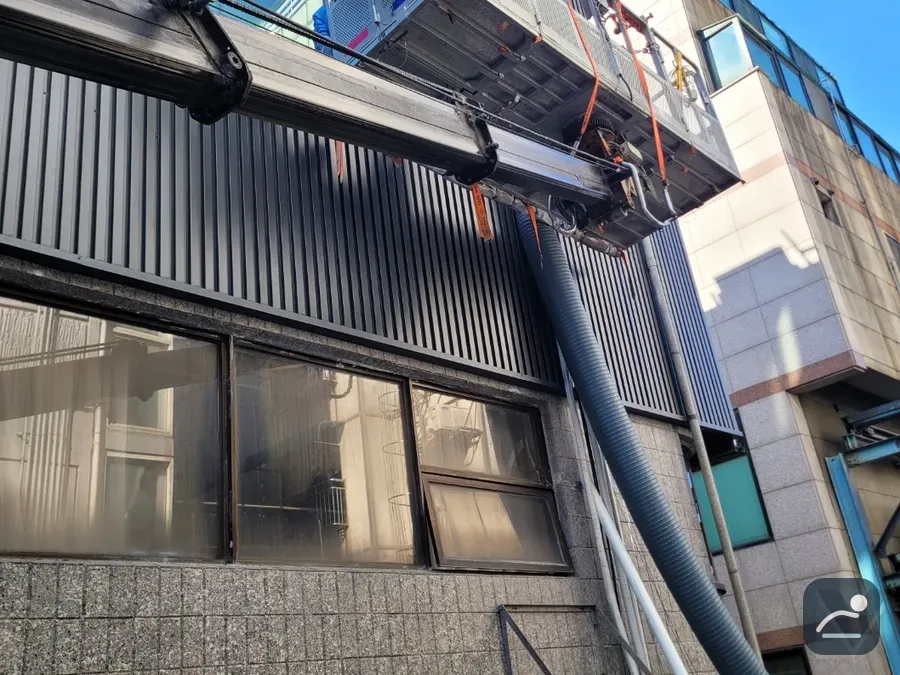 울산 스카이차 외벽 도장·방수 현장